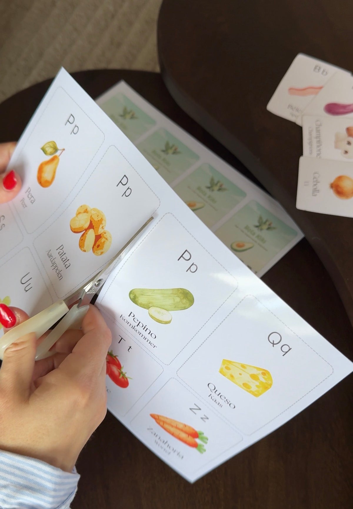 Spaanse Flashcards voor Kinderen | Set 1: Supermarktavontuur (Printable PDF & Audio)