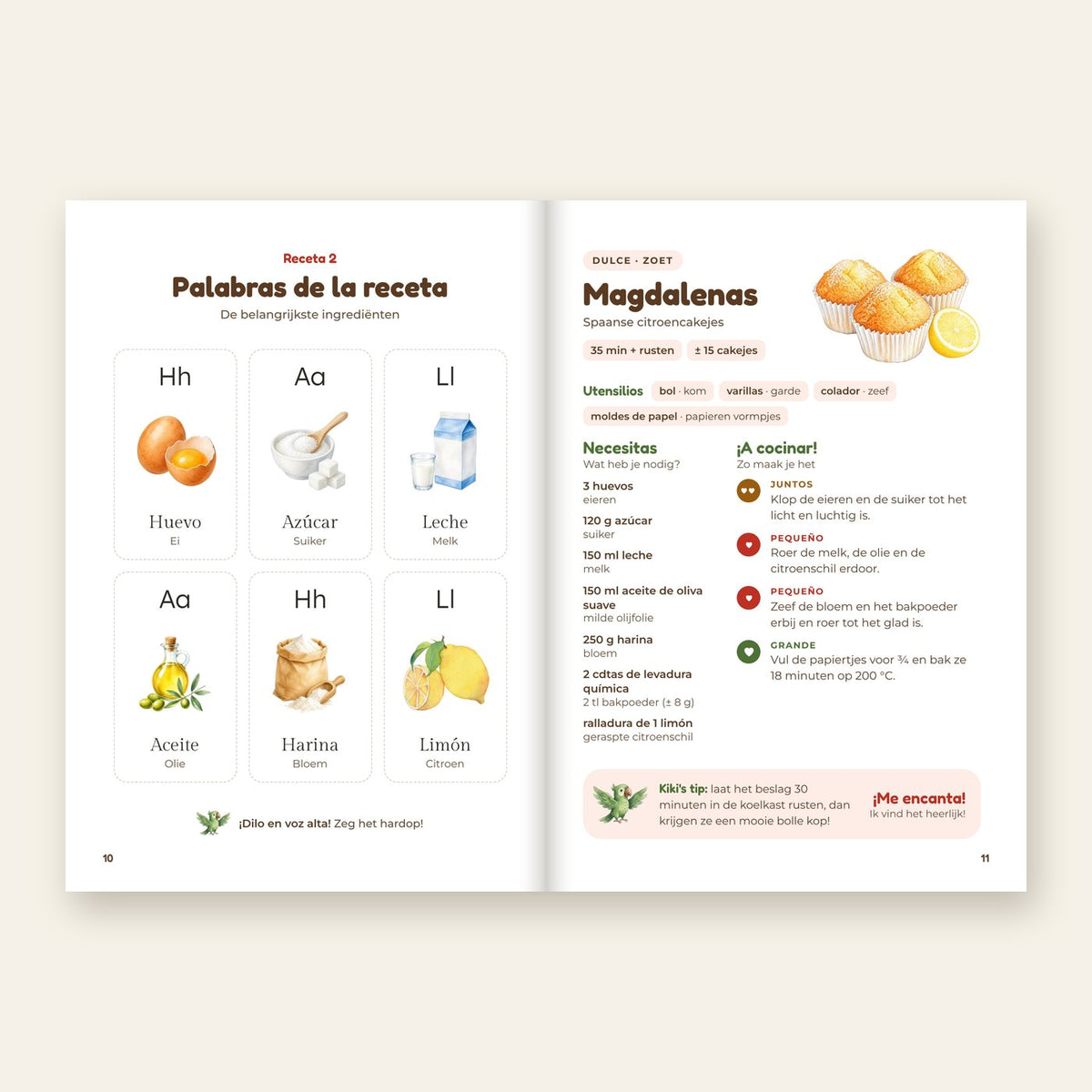 Inkijkje in Abuela's Kookboek: Spaanse woordjes en het recept voor magdalenas